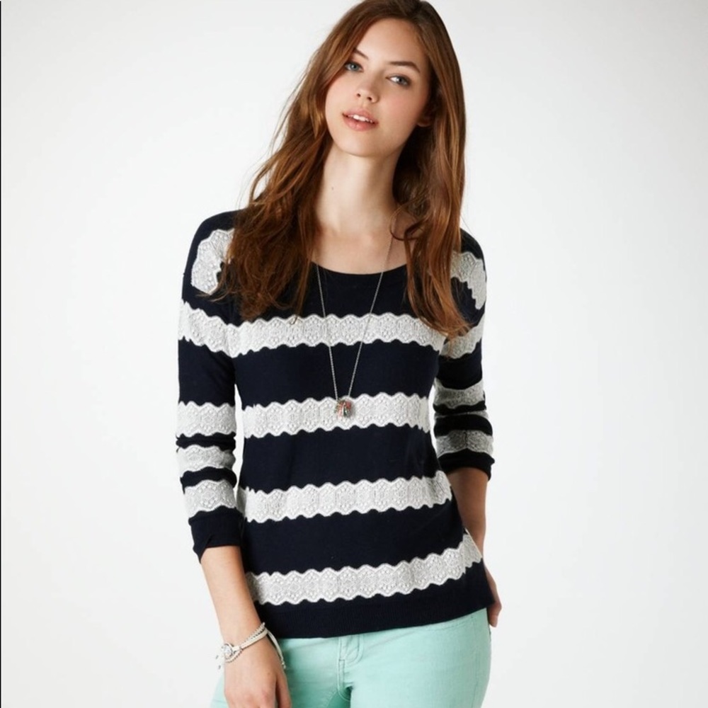American Eagle striped sweater